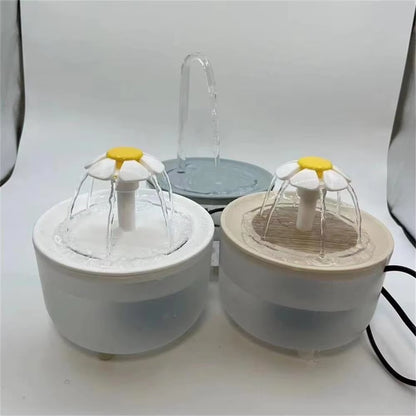 Automatic Pet Water Fountain with USB Power, Silent Operation, 1200ml Capacity, Recirculating Filtered Water Dispenser for Cats