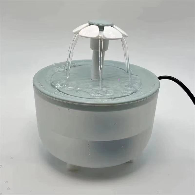 Automatic Pet Water Fountain with USB Power, Silent Operation, 1200ml Capacity, Recirculating Filtered Water Dispenser for Cats