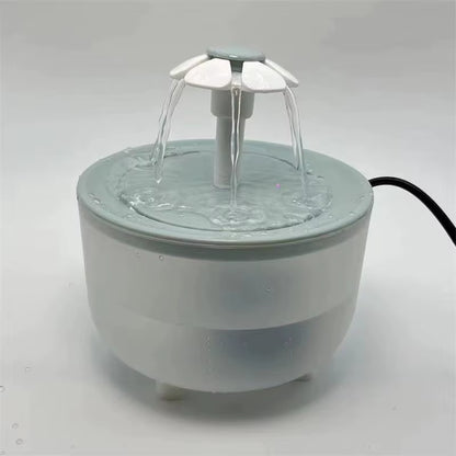 Automatic Pet Water Fountain with USB Power, Silent Operation, 1200ml Capacity, Recirculating Filtered Water Dispenser for Cats