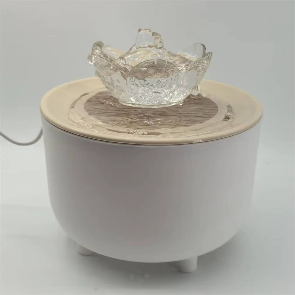 Automatic Pet Water Fountain with USB Power, Silent Operation, 1200ml Capacity, Recirculating Filtered Water Dispenser for Cats